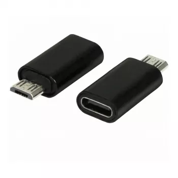 Synergy21 ALLTRAVEL USB-C-pistoke Micro-USB-liittimeen -sovitinjohto - musta