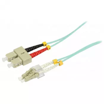 SYNERGY21 kuitu-verkkokaapeli 10 m LC-SC duplex 50/125µm OM3 LSZH aqua 2mm