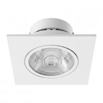 SYNERGY21 LED upotettava kattospotti Helios valkoinen - neliömäinen+suunnattava - lämmin valkoinen