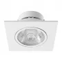 SYNERGY21 LED upotettava kattospotti Helios valkoinen - neliömäinen+suunnattava - lämmin valkoinen