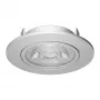 SYNERGY21 Synergy 21 LED-upotuskattospotti Helios hopea - pyöreä+suunnattava - neutraalivalkoinen