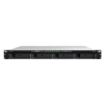 Synology RS826+ 1U rack-asennettava 4-paikkainen NAS, AMD Ryzen V1500B, 4GB DDR4 ECC, 4x 1GbE, ilman kiintolevyjä