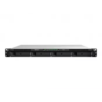 Synology RS826+ 1U rack-asennettava 4-paikkainen NAS, AMD Ryzen V1500B, 4GB DDR4 ECC, 4x 1GbE, ilman kiintolevyjä