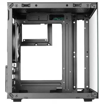 TACENS MARS MC-CUBE Micro-ATX kotelo, musta, Tempered Glass, ARGB, USB-C