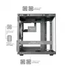 TACENS MARS MC-CUBE Micro-ATX kotelo, musta, Tempered Glass, ARGB, USB-C