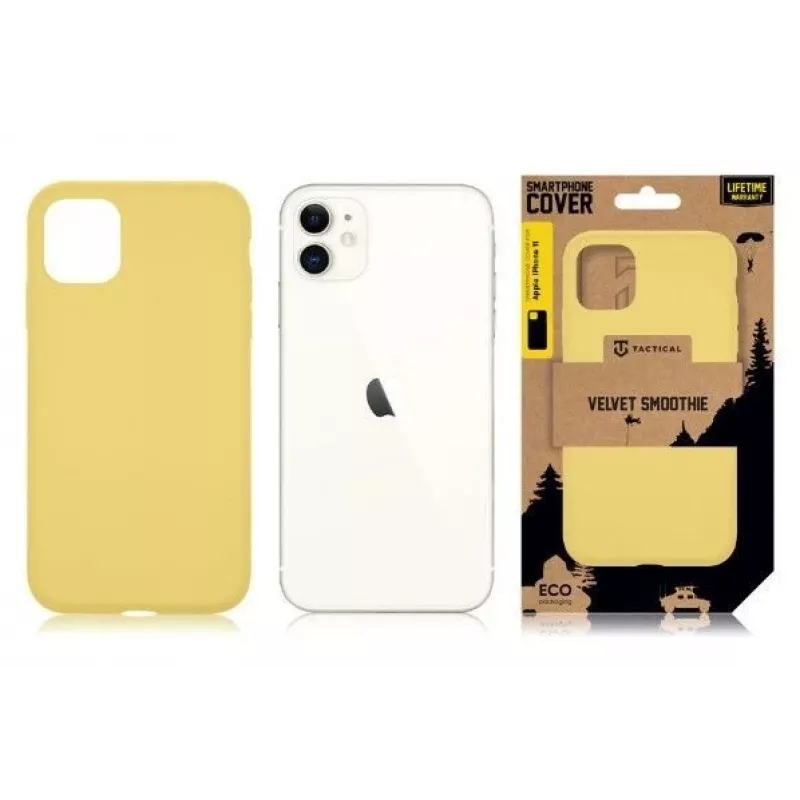 Tactical Apple iPhone 11 Velvet Smoothie -kotelo keltainen