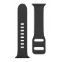Taktinen Apple Watch 38/40/41 mm silikoniranneke piikkisoljella, musta