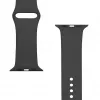Tactical Apple Watch 42/44/45mm silikoniranneke musta