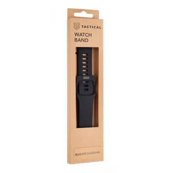 Tactical Apple Watch 42mm / 44mm silikoniranneke piikkisoljella musta