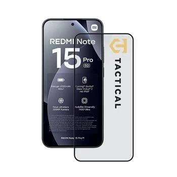 Tactical Glass Shield 5D panssarilasi näytönsuojakalvo Xiaomi Redmi Note 15 Pro+ musta