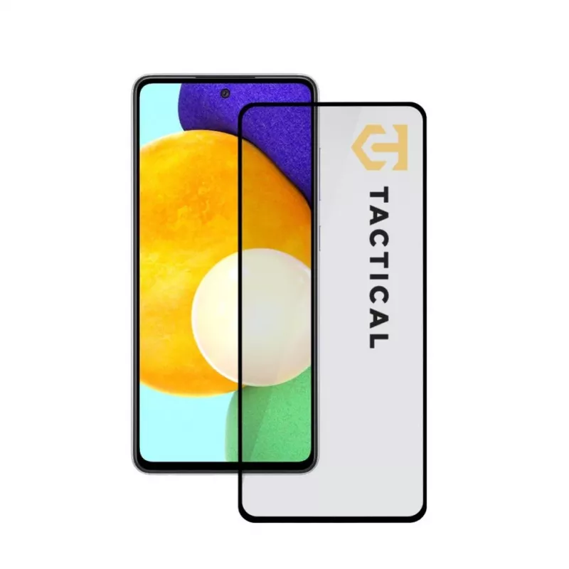 Tactical Samsung Galaxy A52/A52 5G/A52s 5G/A53 5G Glass 2.5D Full Glue musta