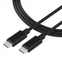 Tactical Smooth Thread -kaapeli USB-C/USB-C 1m musta