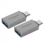 Targus USB-C-sovitinsarja ACA979GL, USB 3.2 Gen 1, hopea