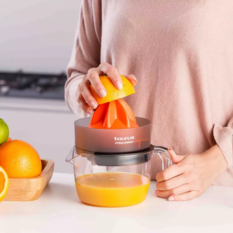 Taurus CITRUS COMPACT sähköinen sitruspuristin 30 W musta, oranssi, läpinäkyvä