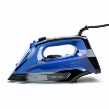 Taurus Quios 3000 silitysrauta keraamisella pohjalla, höyry- ja kuivasilitys, 3000 W, musta, sininen