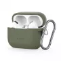 Tech-Protect Apple AirPods Pro 1 / 2 Silicone Hook Case vihreä
