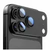 Tech-Protect CamFull Fit kameran linssinsuoja Apple iPhone 17 Pro -puhelimelle, musta