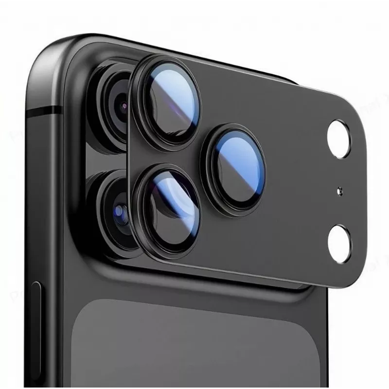 Tech-Protect CamFull Fit kameran linssinsuoja Apple iPhone 17 Pro Max -puhelimelle, musta