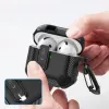 Tech-Protect Carbonox -kotelo AirPods 4 - musta