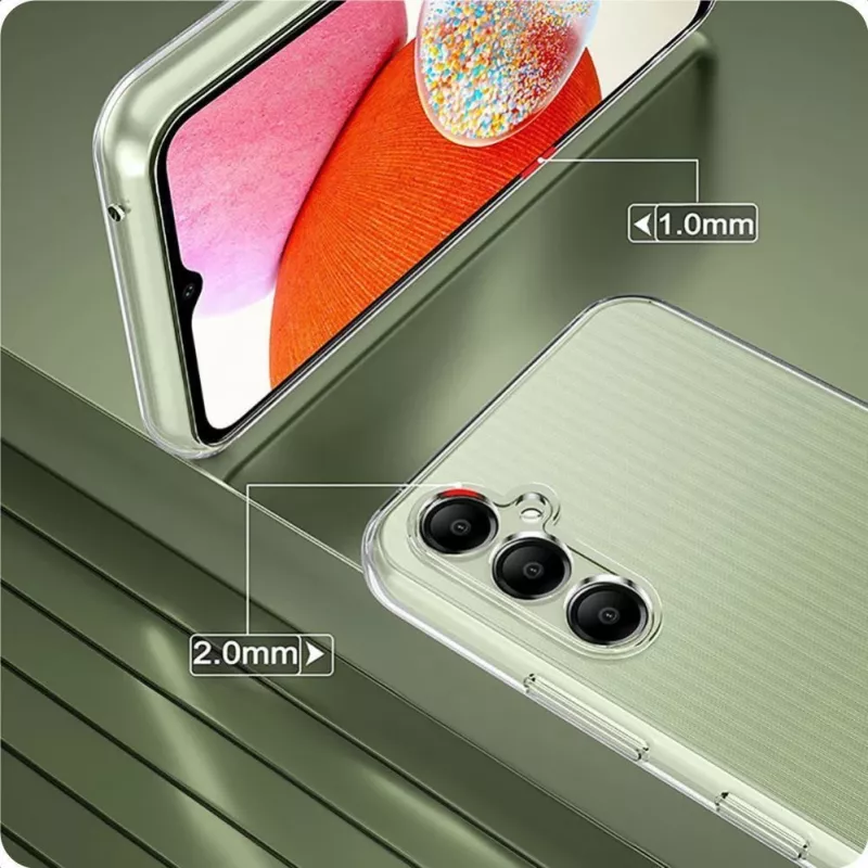 Tech-Protect FlexAir+ -kotelo Samsung Galaxy A15 4G / 5G - läpinäkyvä