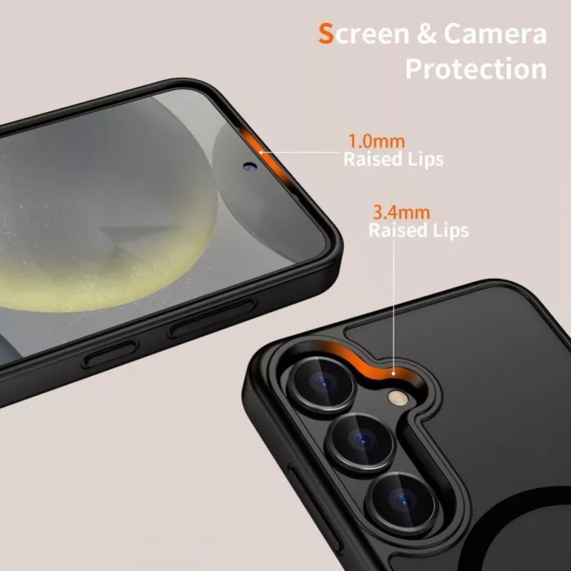 Tech-Protect MagMat MagSafe -kotelo Nothing Phone 3 - musta ja läpinäkyvä