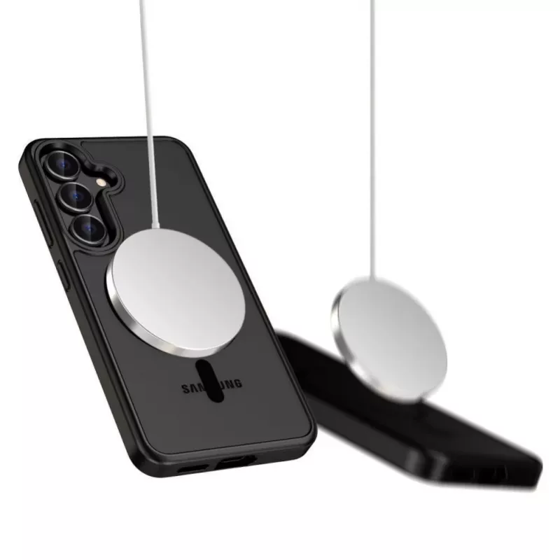 Tech-Protect MagMat MagSafe -kotelo Nothing Phone 3 - musta ja läpinäkyvä