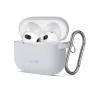 Tech-Protect Silicone Hook Case Apple AirPods 3 -kotelolle - harmaa
