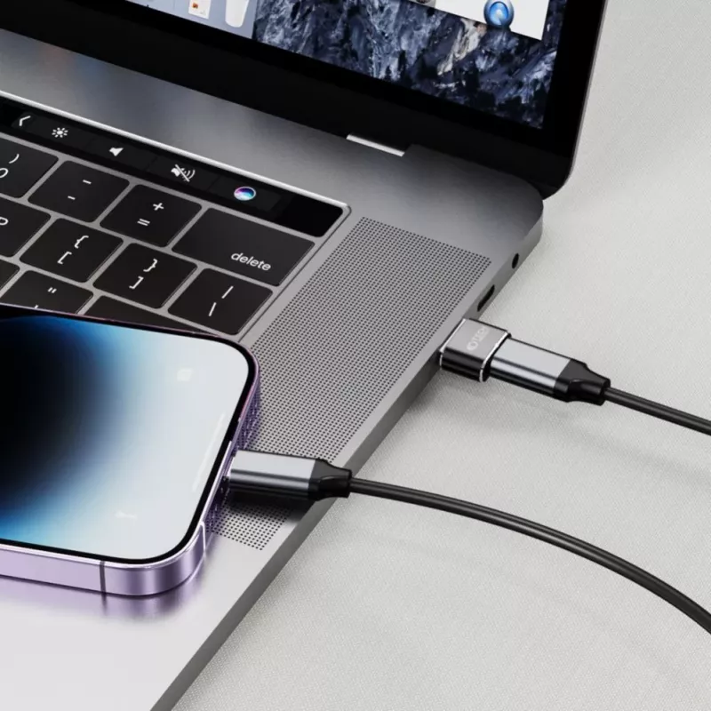 Tech-Protect USB-A (uros) - USB-C (naaras) adapteri - USB 3.0, 5 Gbps, Space Grey
