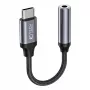 Tech-Protect USB-C - 3,5 mm mini-jakki audioadapteri (liitäntä) - musta