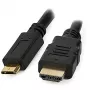 Techly HDMI-kaapeli - HDMI-uros Mini-HDMI-urokseen 0,5 m musta