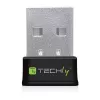 Techly I-WL-USB-600TY Mini WLAN USB -adapteri Dual Band MU-MIMO 2dBi 600Mbps musta