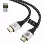 Techly ICOC-HDMI21-8-010T HDMI 2.1 -kaapeli 1 m 48Gbps 8K 10K punottu musta