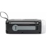 TechniSat kannettava hätäradio DAB+/FM, Bluetooth, aurinkopaneeli, käsikampi, varavirtalähde, LED-taskulamppu, musta (0000/2933)