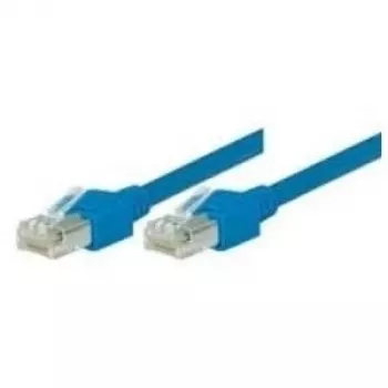 TECLINE Dätwyler verkkokaapeli S/UTP, Cat 5e, sininen, 1,0 m erittäin taipuisa, Hirose TM11 -liittimillä (71901B)
