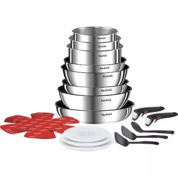 Tefal Ingenio Emotion L897SK04 20-osainen keittosarja, hopea