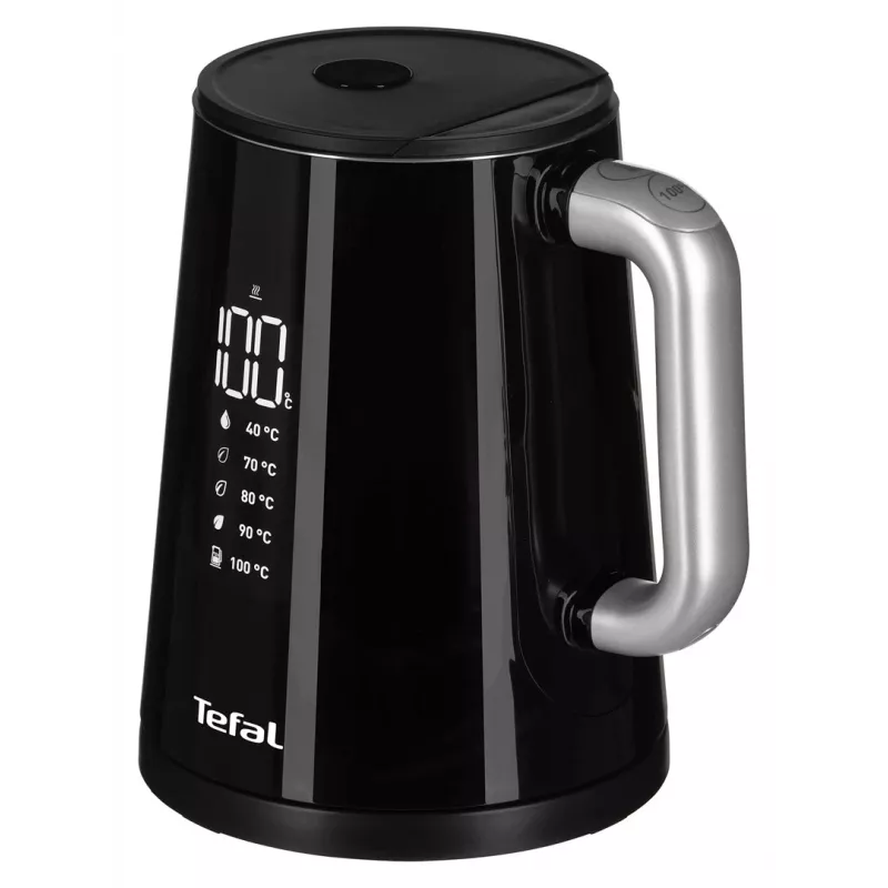 Tefal KO854830 vedenkeitin 1 L musta lämpötilansäätö
