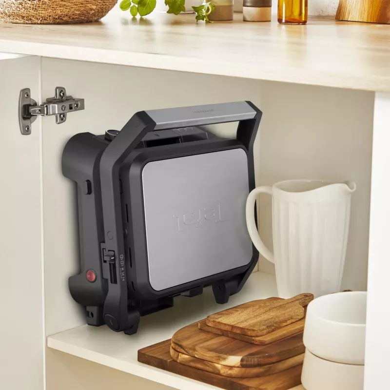 Tefal SuperGrill 3-in-1 GC510DE0 kontaktigrilli, 2000 W, hopea/musta
