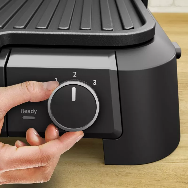 Tefal SuperGrill 3-in-1 GC510DE0 kontaktigrilli, 2000 W, hopea/musta