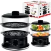 Tefal Convenient VC140135 Höyrykeitin, 2 koria, 6 L, 900 W, musta