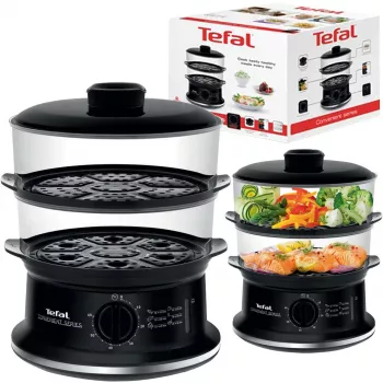 Tefal Convenient VC140135 höyrykeitin, 2 koria, 6 L, 900 W, musta