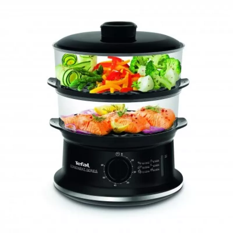 Tefal Convenient VC140135 Höyrykeitin, 2 koria, 6 L, 900 W, musta