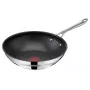 TEFAL Jamie Oliver Cook Smart -wokkipannu (ruostumaton teräs/musta, Ø 28 cm)