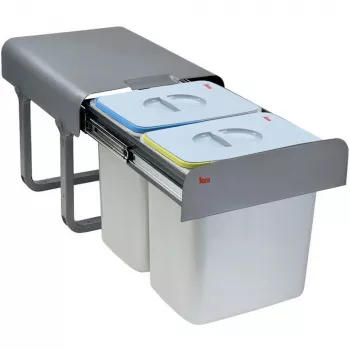 Teka ECO EASY 45 30 L 2 koria sinkitty teräs harmaa sisäänrakennettu jäteastiajärjestelmä