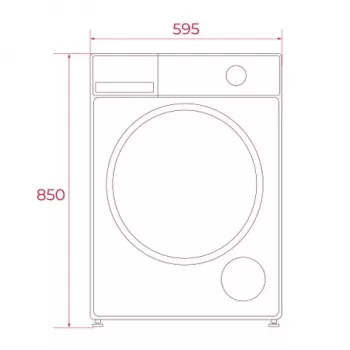 TEKA WM 20841 W PL edestä täytettävä pesukone, 8 kg, 1200 kierr./min, valkoinen