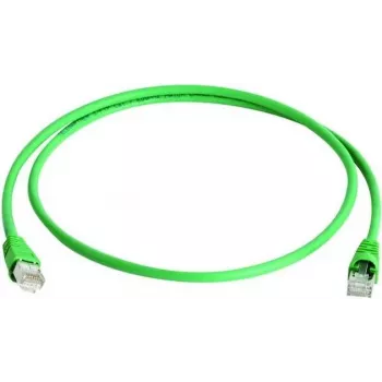 Telegärtner 100008571 RJ45-patchkaapeli, CAT 5e F/UTP, 3,0 m, vihreä, paloa hidastava, taittosuojalla
