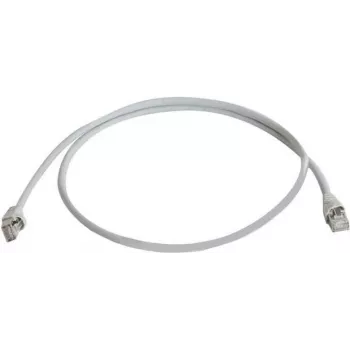 Telegärtner 100008945 RJ45-patchkaapeli, CAT 5e F/UTP, 7,5 m, harmaa, paloa hidastava, taittosuojalla