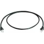 Telegärtner 100008948 CAT 5e F/UTP RJ45 -verkkokaapeli, 7,5 m, musta, paloa hidastava, taittumissuojaus