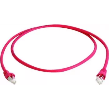 Telegärtner 100009358 CAT 5e F/UTP RJ45 verkkokaapeli, 25 m, punainen, paloa hidastava, taittumissuojalla