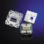 Telegärtner AMJ45 8/8 K Up/50 Cat.6A uppoasennettava datapistorasia, 2x RJ45, suojattu, helmenvalkoinen RAL 1013 J00020A0501