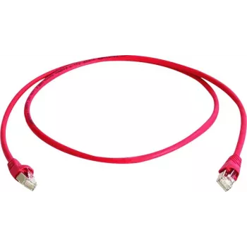 Telegärtner CAT 6A S/FTP crossover-patchkaapeli, RJ45, 1 m, punainen, LSZH L00000A0120
